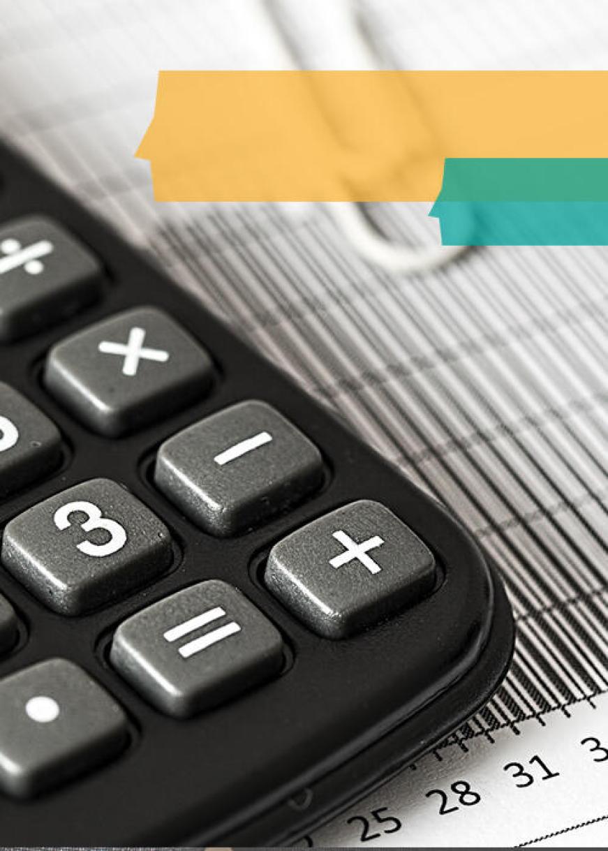 Calculatrice pour illustrer les caisses