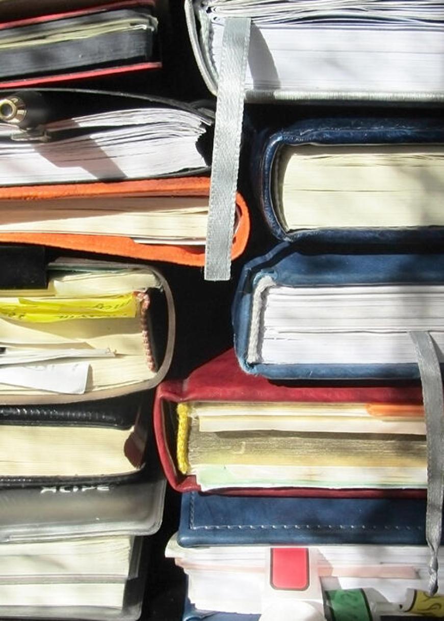 Pile de livre de comptabilité