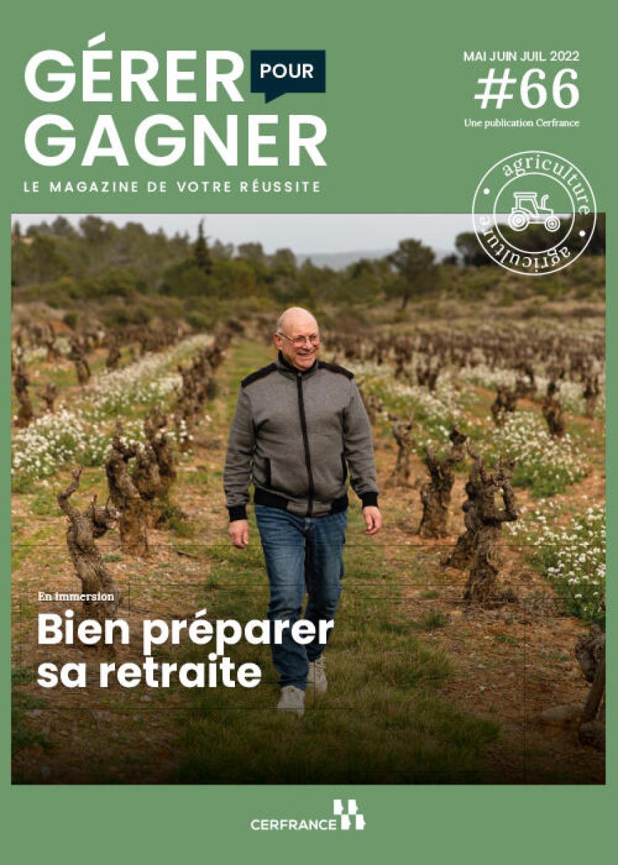 Couverture du GPG Agri numéro 66 qui a pour thème "Bien préparer sa retraite"